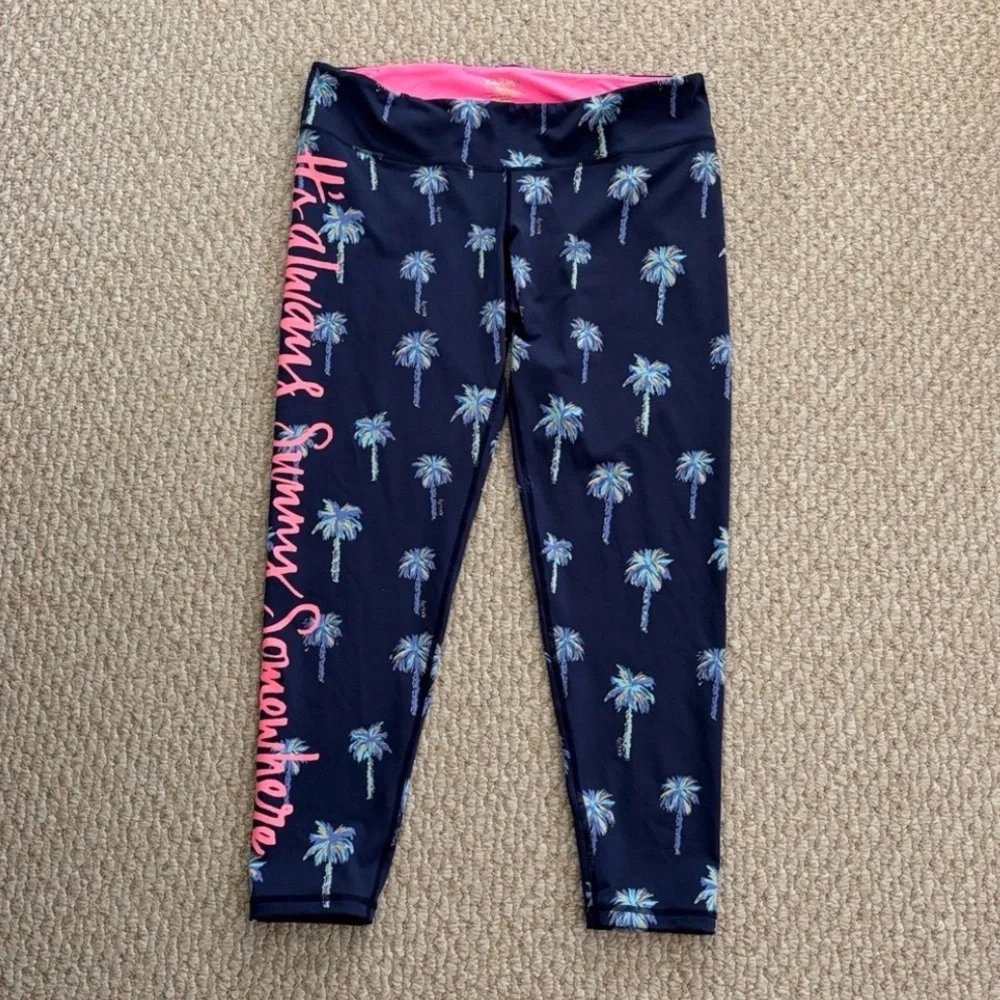 Lilly Pulitzer Luxletic Weekender Sunset Safari Palms Legging - Picture 7 of 15
